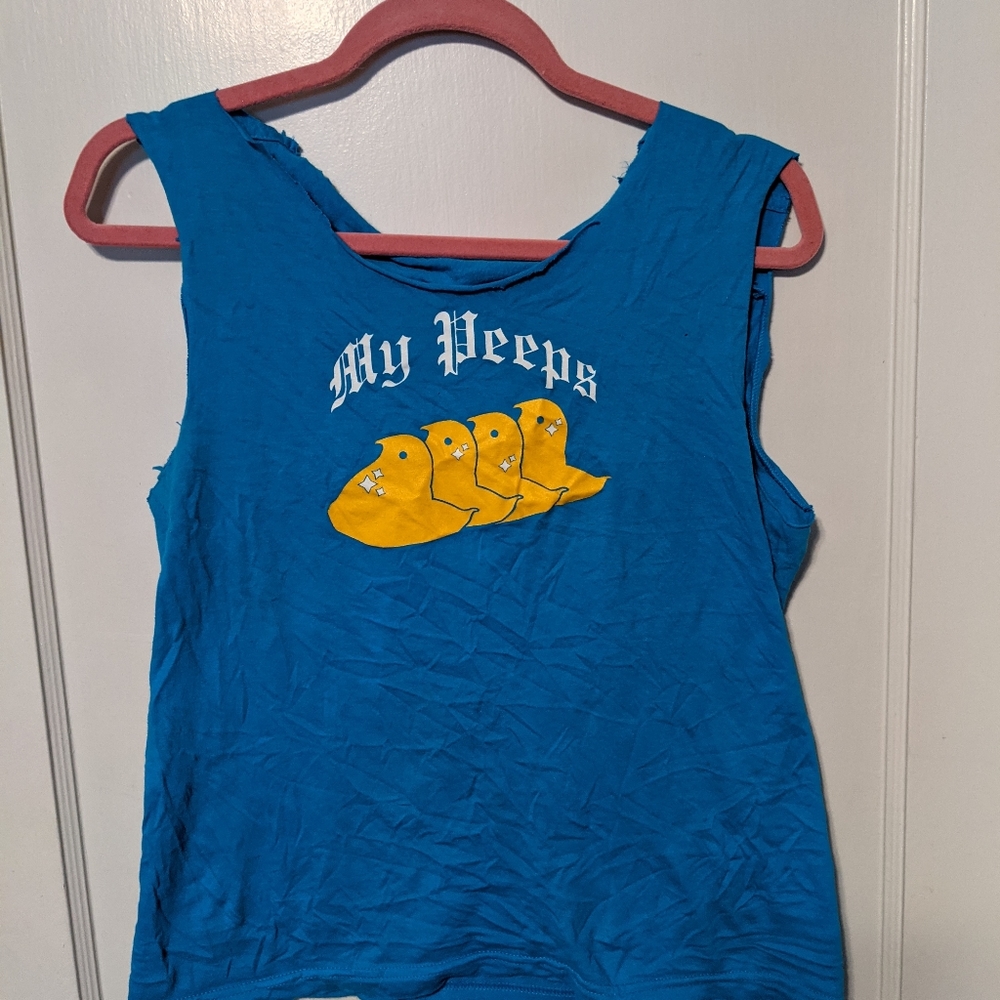 ✨BUNDLE 3+ tanks for $5 each!! My Peepz cut off tank top